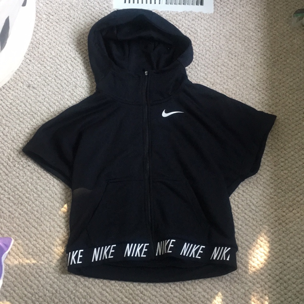 Nike Girls Short Sleeve Zip-up Hoodie
